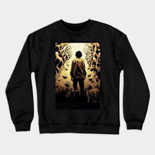 alone man walking to hell Crewneck Sweatshirt